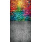 Backdrop colorful brick wall 4129