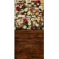 Backdrop books flowers 4147