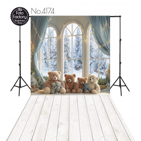 Backdrop Christmas Winter theme 4174