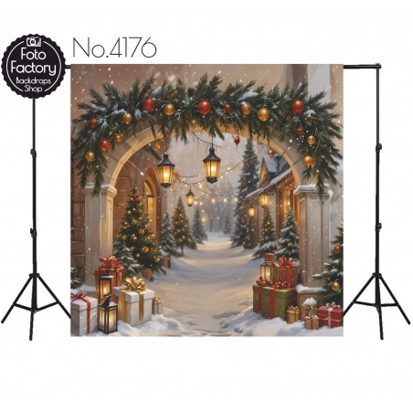 Backdrop Christmas theme 4176