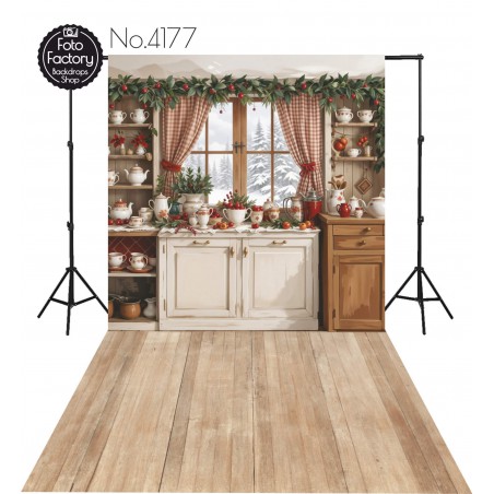 Backdrop Christmas theme 4177