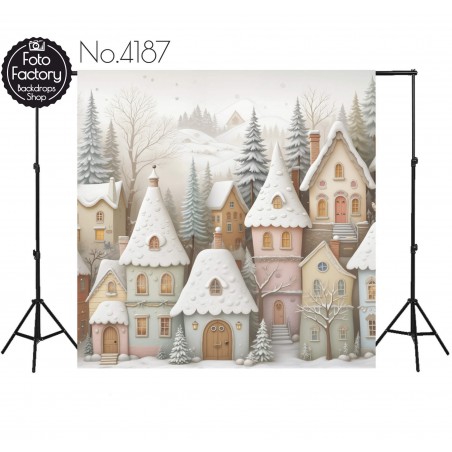 Backdrop Christmas Winter theme 4187