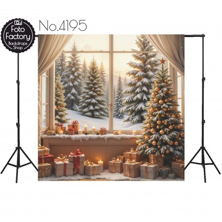 Backdrop Christmas theme 4195