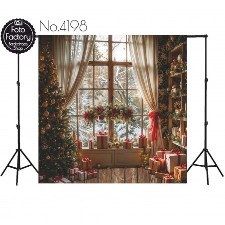 Backdrop Christmas theme 4198