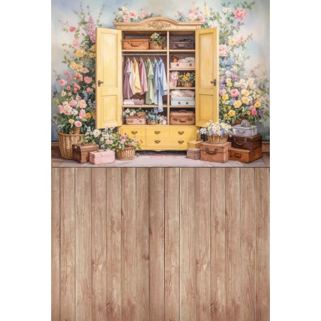 Hintergründe frühlingshaft Frühling Blumen Kleiderschrank - Fotofactory24.pl