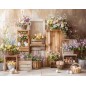 Backdrop spring theme flowers 4217