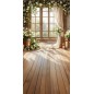 Backdrop spring theme flowers window 4218
