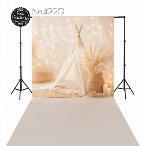 Tło Fotograficzne wiosenne wiosna namiot tipi - Fotofactory24.pl
