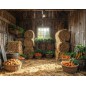 Backdrop spring theme barn 4221