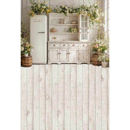 Backdrop spring theme flowers furniture - Fotofactory24.pl