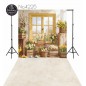 Backdrop spring theme flowers window 4225