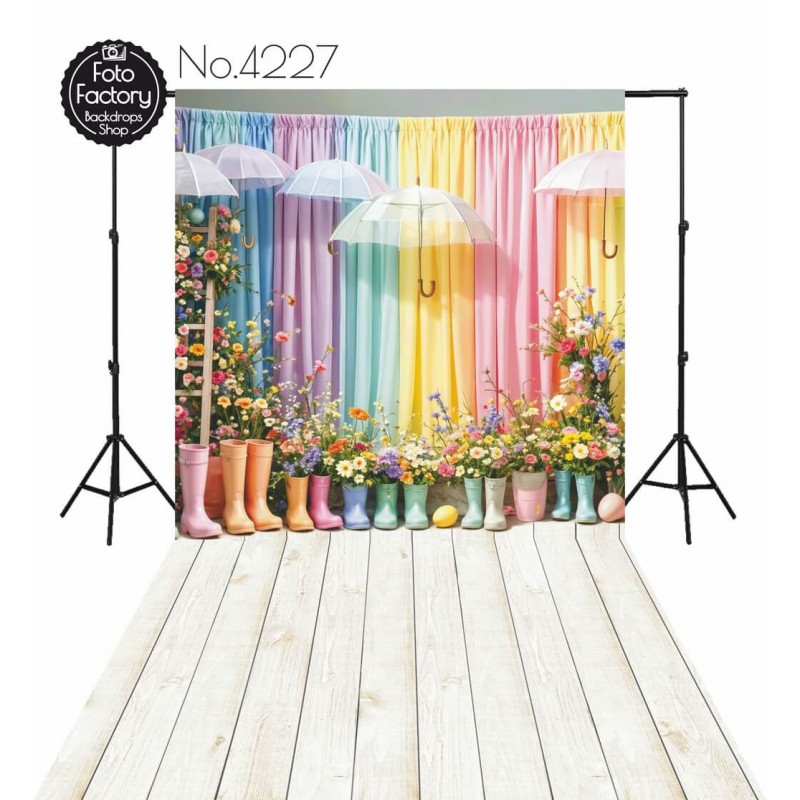 Backdrop spring theme flowers 4227