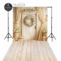 Backdrop spring theme flowers rustic door 4234