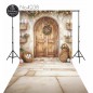 Backdrop spring theme Easter rustic door 4238 Backdrop spring theme Easter rustic door 4238