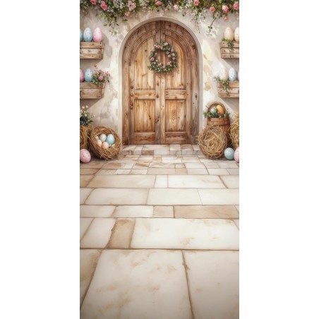 Hintergründe Frühling Ostern rustikale Tür - Fotofactory24.pl