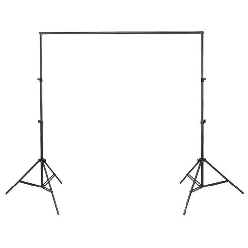 Compact photography background support system – stands up to 215 cm with 170 cm crossbar