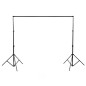 Heavy-duty photography background support system – stands up to 292 cm with crossbar up to 304 cm