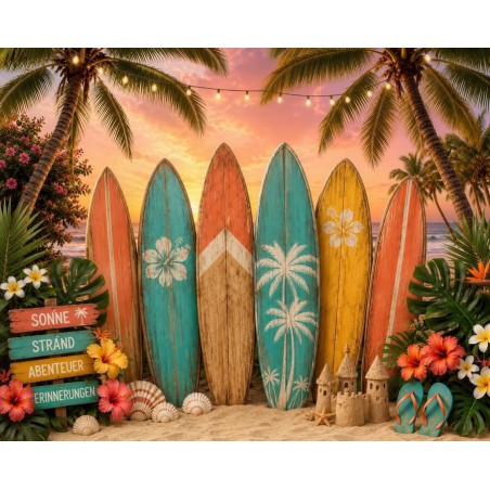 Hintergründe Sommer Strand Surfen - Fotofactory24.pl