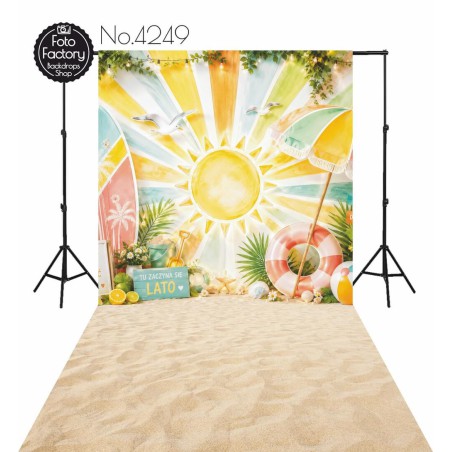 Backdrop summer beach sun - Fotofactory24.pl