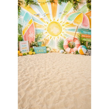 Backdrop summer beach sun - Fotofactory24.pl