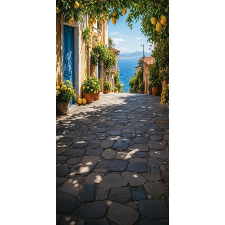 Hintergründe Sommer Gasse Blumen - Fotofactory24.pl