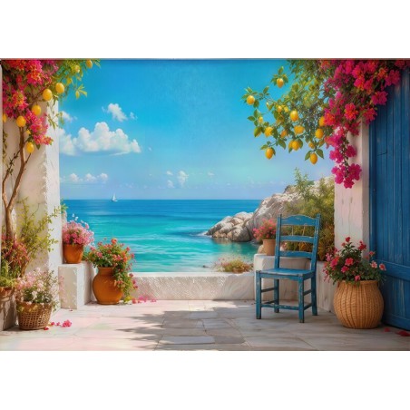 Backdrop summer view sea 4258