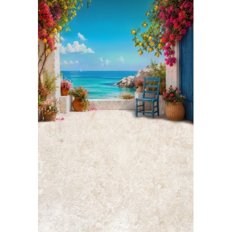 Backdrop summer view sea - Fotofactory24.pl