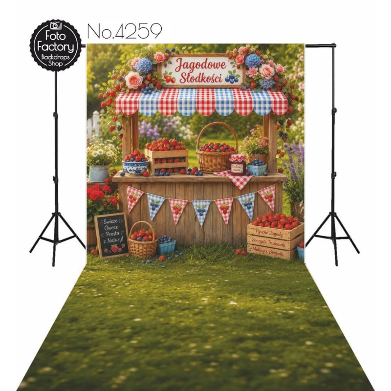 Hintergründe Sommer Obststand 4259