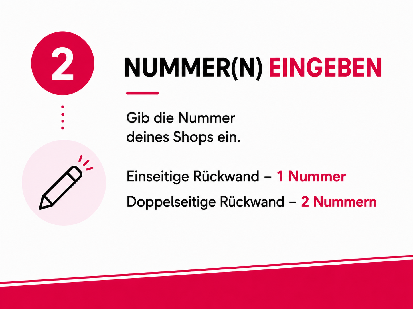 Schritt 2 - Motivnummer eingeben