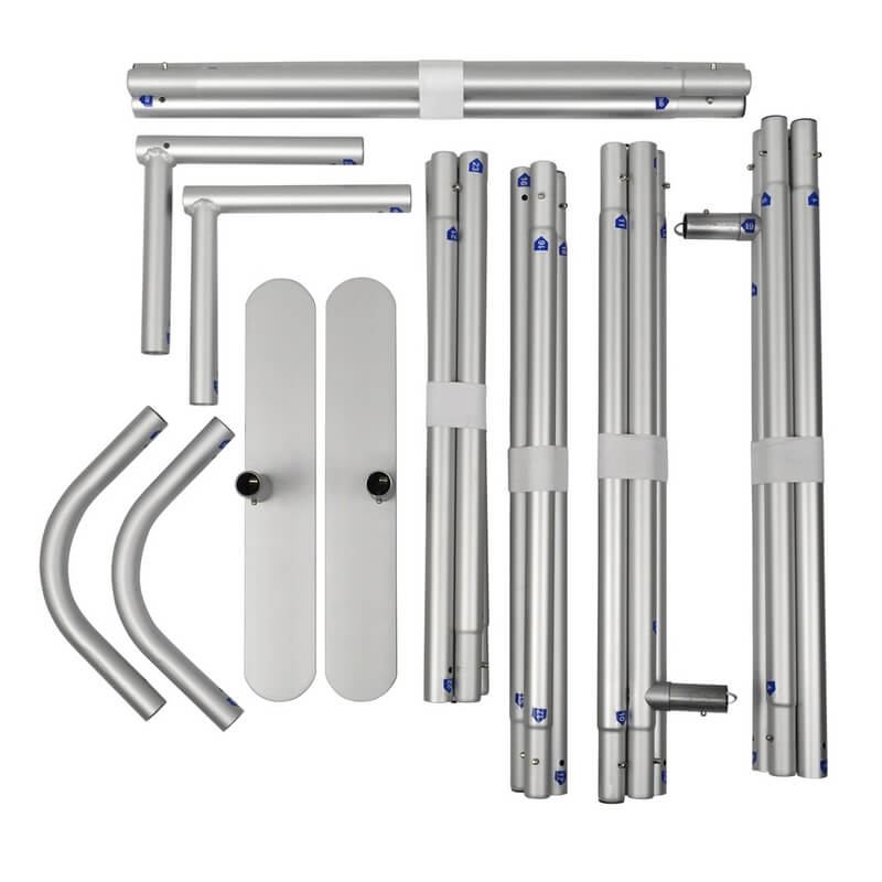 Aluminium frame elements