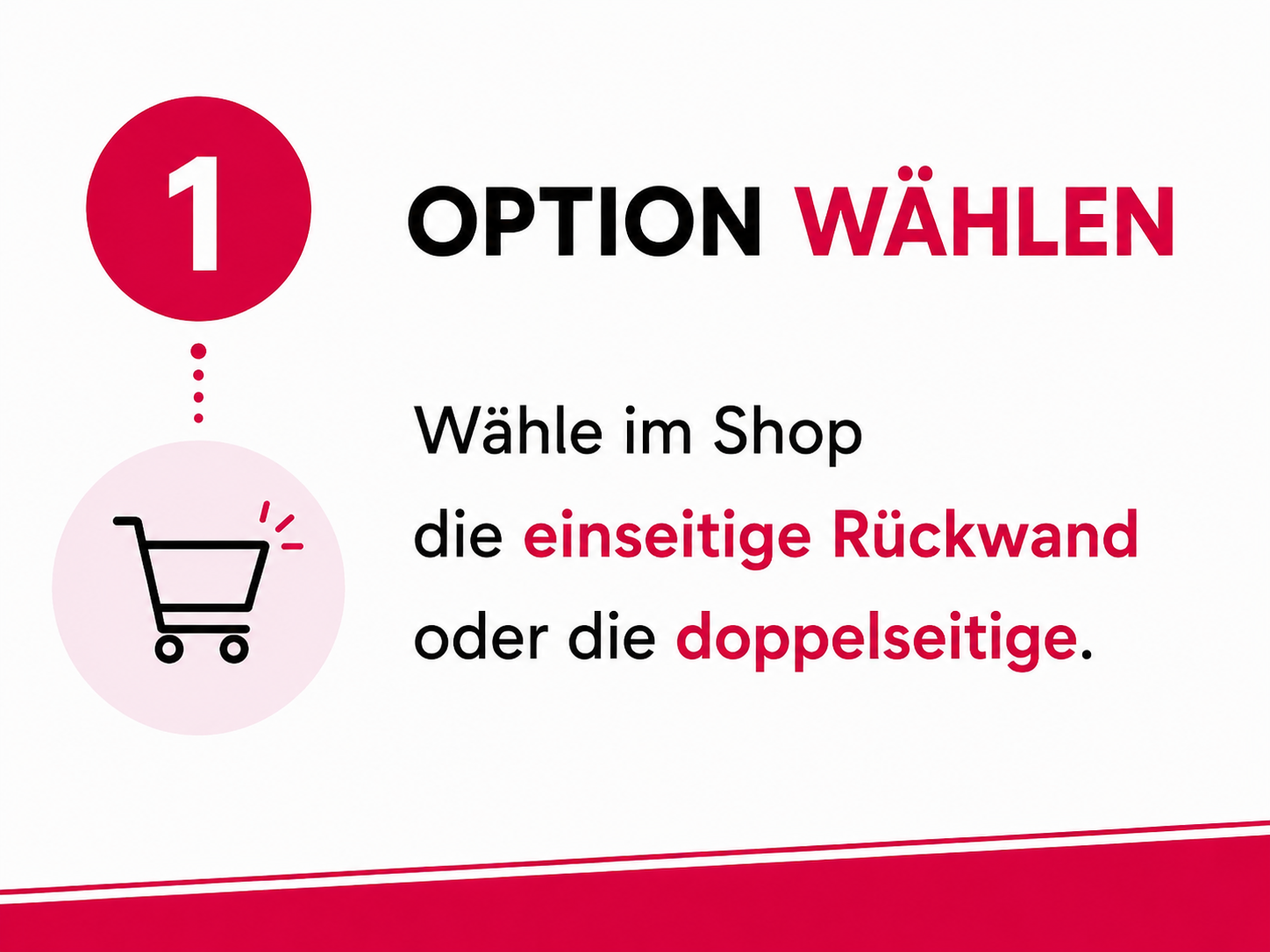 Schritt 1 - Variante der Fotowand wählen