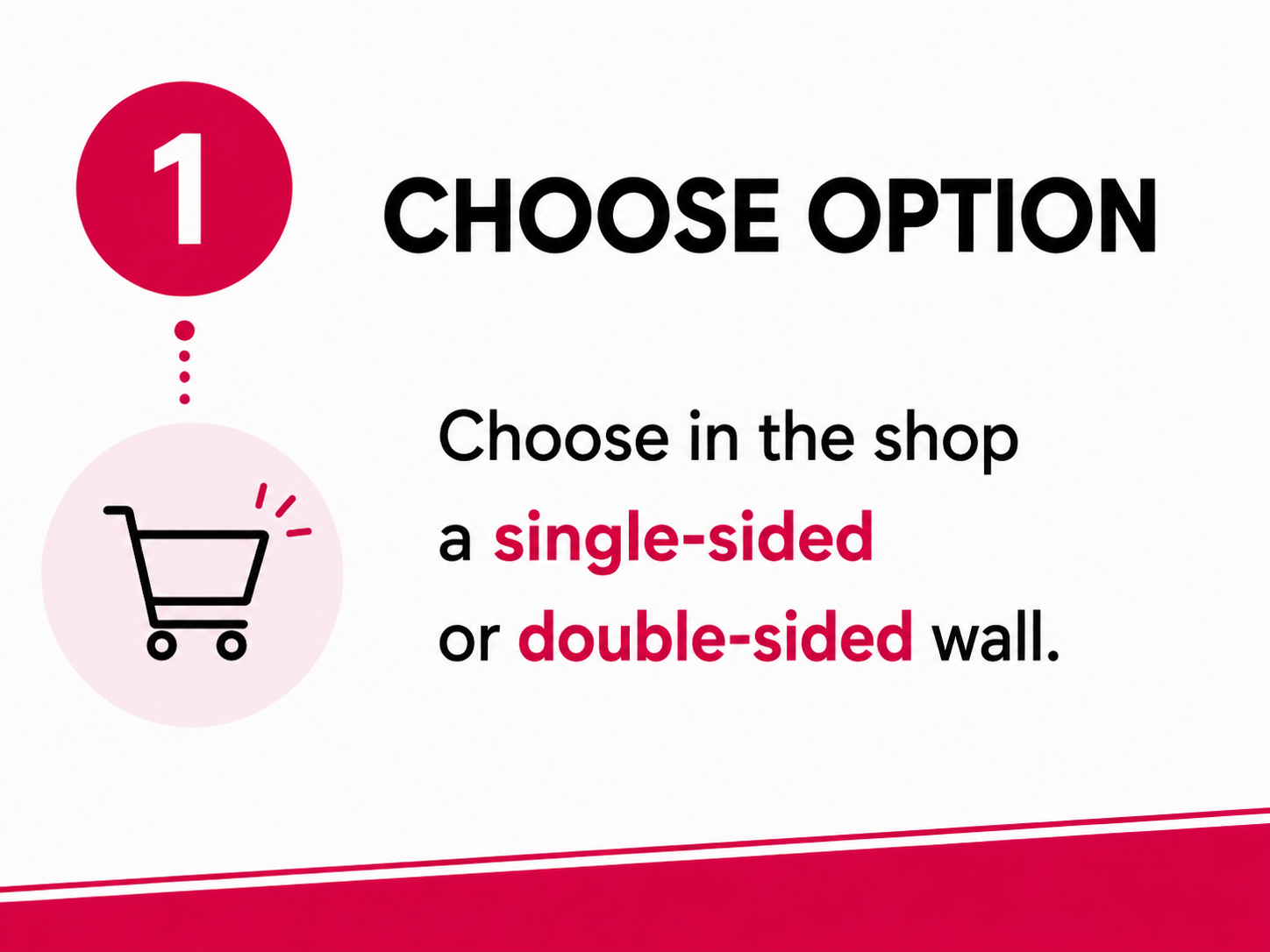 Step 1 - choose the photo wall variant