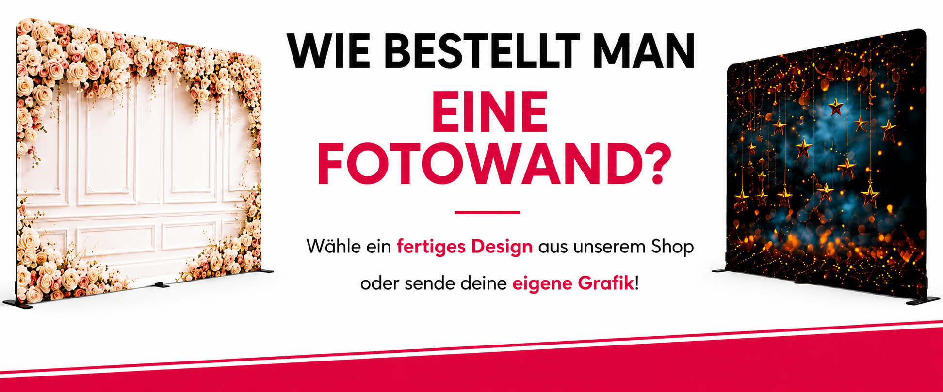 So bestellen Sie eine Fotowand